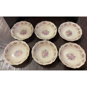 Lady Louise Heinrich Bavaria Germany Soup Cereal Bowl Bowls 6” Set Of 6 Vintage